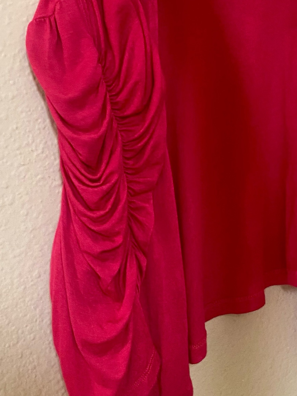 3/$12 - American City Wear Ruched Sleeve Cardigan - Pink - Size 3X - Fits 1X-3X - Picture 2 of 4